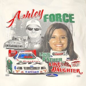 Ashley Force Graphic T-Shirt - White